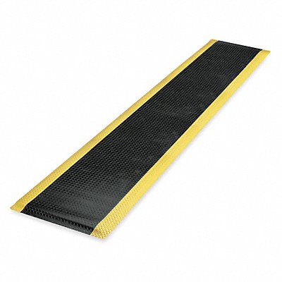 NOTRAX 479C0036YB60 Antifatigue Runner Black YllwBrdr 3x60ft