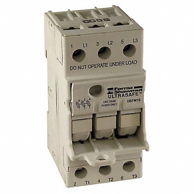 MERSEN USFMCC Fuse Block 0 to 30A Class CC 3 Pole