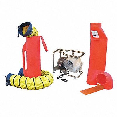 AIR SYSTEMS INTERNATIONAL SVBE8SCUP Confined Space Blower Kit Grey 25 W