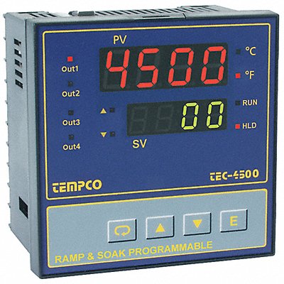 TEMPCO TEC58007 Temperature Contoller 90-264VAC 1/4Din SSR/Relay
