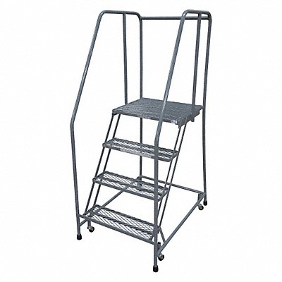 COTTERMAN 1004R2630A6E20B3C1P6 Rolling Ladder Welded Handrail Platform 40In H