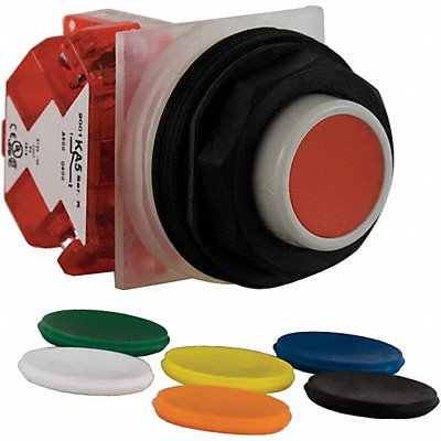 SCHNEIDER ELECTRIC 9001SKR3UH13 H7072 Push Button Blk Blu Grn Org Red Wht Yellow SPDT