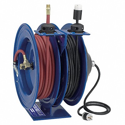 COXREELS CL3505012A Dual Hose Reel Spring 3/8 in MNPT 50 ft
