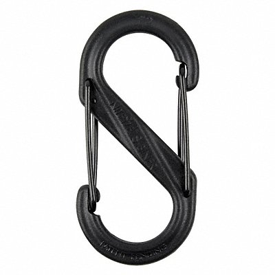 NITE IZE SBP20301BG Carabiner Clip 2 in Plastic Black