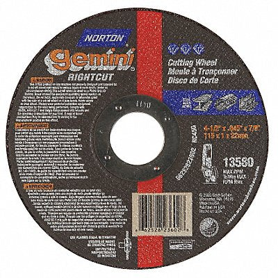 NORTON 66252823603 Cut Off Wheel 7/8 Connect. Gemini RightCut
