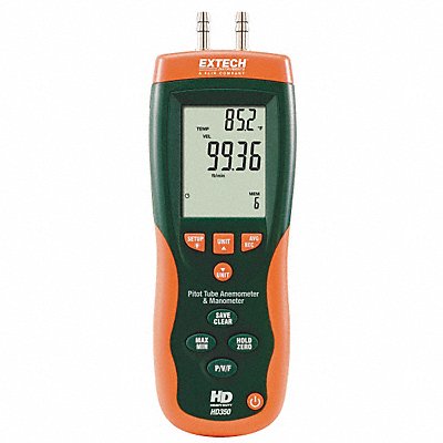 EXTECH HD350 Digital Manometer -20 in wc to 20 in wc