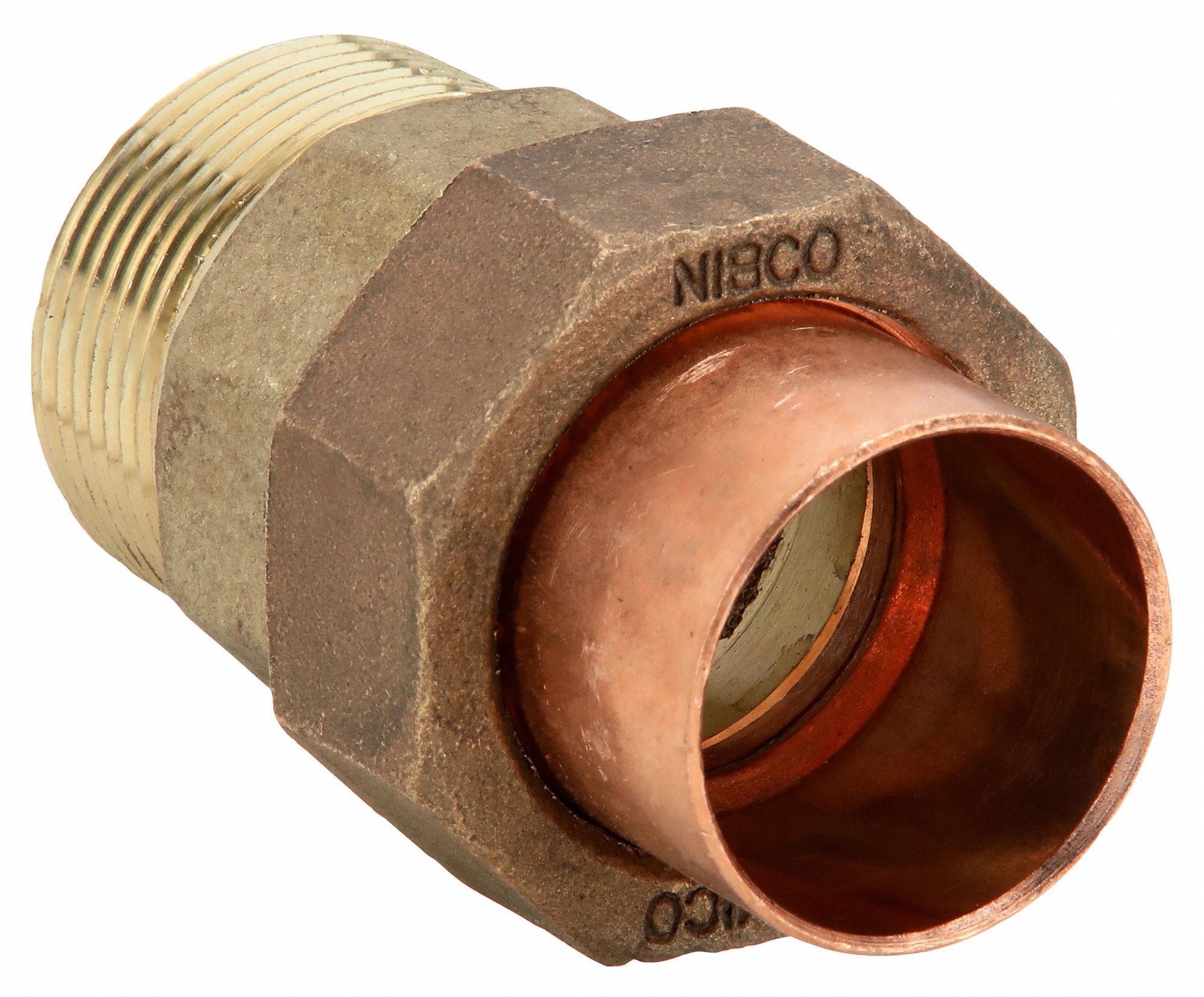 NIBCO 7334LF212 Union LL Cast Bronze 2-1/2 Tube CxMNPT