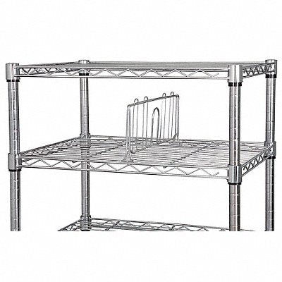 GRAINGER 5GRP2 Shelf Divider 18inx6inx1 1/2in Steel PK2