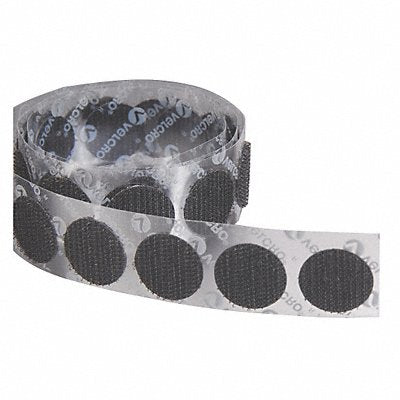 VELCRO BRAND 194122 Reclosable Hook 1/2 Dia Black PK1440