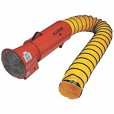 ALLEGRO 951425 Confined Space Fan Orange 13 5/8 W