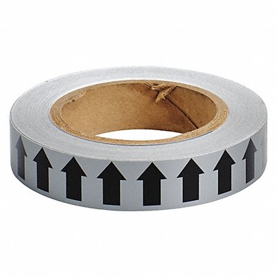BRADY 91415 D3612 Pipe Marking Tape Grey 1in W 90ft Roll L