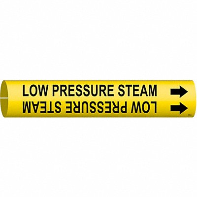 BRADY 4092A Pipe Marker Low Pressure Steam 13/16in H