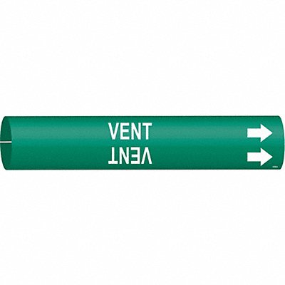 BRADY 4150A Pipe Marker Vent 13/16 in H 4/5 in W