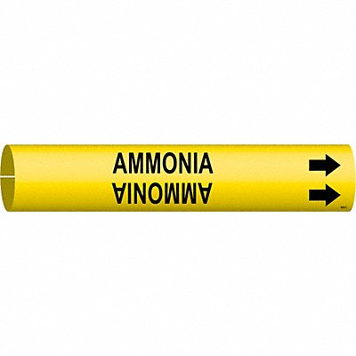 BRADY 4005C Pipe Marker Ammonia 2 in H 2 in W