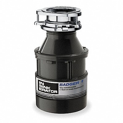 IN-SINK-ERATOR BADGER1 Garbage Disposal Badger 11 3/8 in H