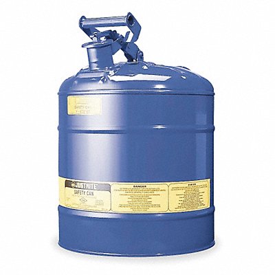 JUSTRITE 7150300 Type I Safety Can 5 gal Blue 16-7/8In H