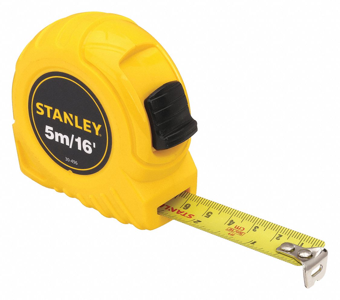STANLEY 30496 Tape Measure 3/4Inx16 ft Yellow In/Ft/mm