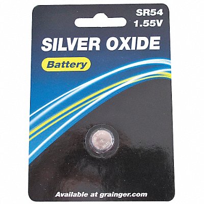 GRAINGER 5HXH7 Button Battery Silver 1.5VDC 389/390