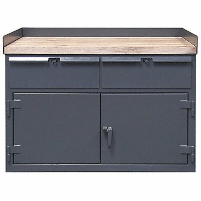 STRONG HOLD 42210WB3002DBMT Cabinet Bench Butcher Block 50 W 30 D