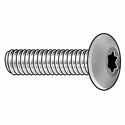 TAMPER-PRUF SCREW 400380 MS 1/4 -20 Zinc Plated 1 1/4 L 50PK