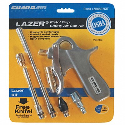 GUARDAIR LZR6507KIT Air Gun Kit Pistol Grip Aluminum