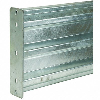 GRAINGER 5JEX4 Guard Rail 3 Ribbed Bolt on L 116In