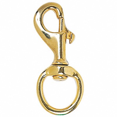 ANNIN FLAGMAKERS 802710 Snap Hook 3 5/8 in Brass Gold