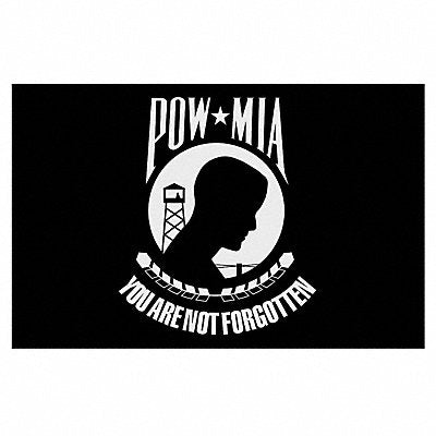 ANNIN FLAGMAKERS 378997 D4228 Pow Mia Flag 5x8 Ft Nylon