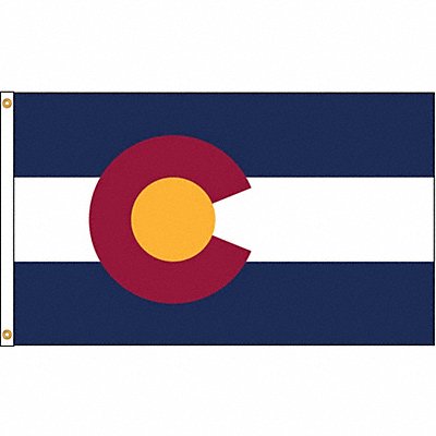 ANNIN FLAGMAKERS 140680 D3772 Colorado Flag 5x8 Ft Nylon