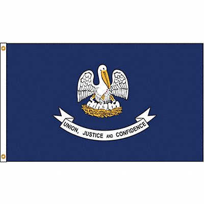 ANNIN FLAGMAKERS 142180 D3772 Louisiana Flag 5x8 Ft Nylon