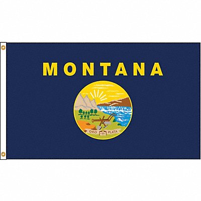 ANNIN FLAGMAKERS 143170 D3771 Montana Flag 4x6 Ft Nylon