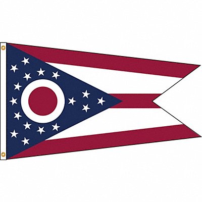 ANNIN FLAGMAKERS 144270 D3771 Ohio Flag 4x6 Ft Nylon