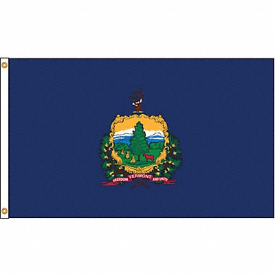 ANNIN FLAGMAKERS 145480 D3772 Vermont Flag 5x8 Ft Nylon