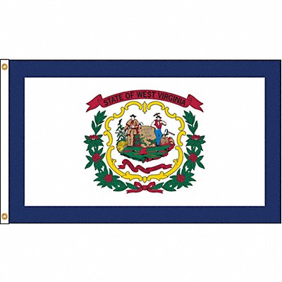 ANNIN FLAGMAKERS 145880 D3772 West Virginia Flag 5x8 Ft Nylon
