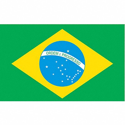 ANNIN FLAGMAKERS 190845 Brazil Flag 4x6 Ft Nylon
