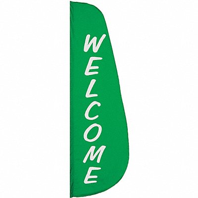 ANNIN FLAGMAKERS 920 Welcome Feather Flag 2x8 Ft Nylon