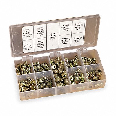 GF D SYSTEMS 5JJ02 Fitting Kit Grease 100 Pc
