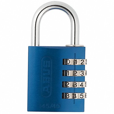 ABUS 14540Blue Combination Padlock 1 4/5in Rectgle Blue