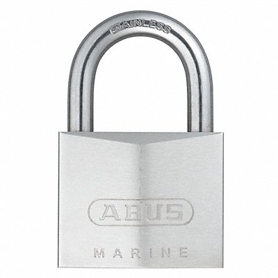 ABUS 75IB50KD Keyed Padlock 1 5/64 in Rectangle Silver