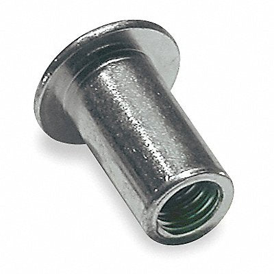 GRAINGER U691360160120 Flanged Rivet Nut Zinc Plated Steel PK50