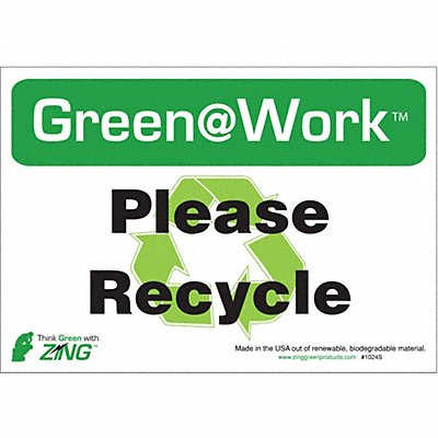 ZING 1009S Social Distancing Adhesive Sign 7x10in PK5