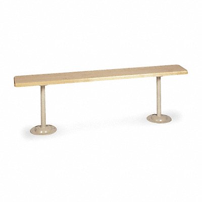 LYON DD5794 Locker Room Bench 4ft Wide Grey