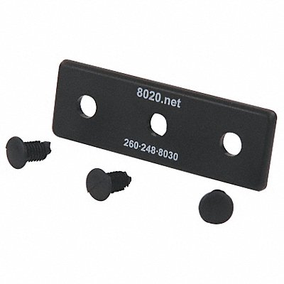 80/20 20262 End Cap 1 inx1/8 inx3 in PK2