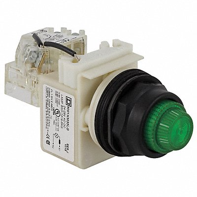 SCHNEIDER ELECTRIC 9001SKT35LGG31 H4513 Pilot Light Green 30mm LED