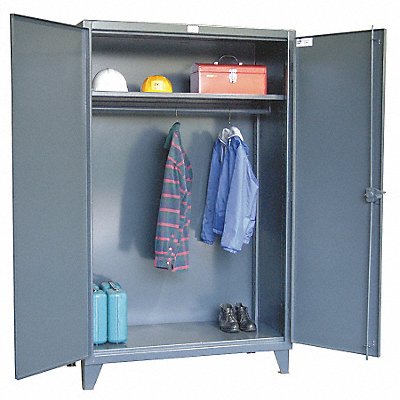 STRONG HOLD 56WR241 Storage Cabinet 78 x60 x24 DrkGry 1Shlv