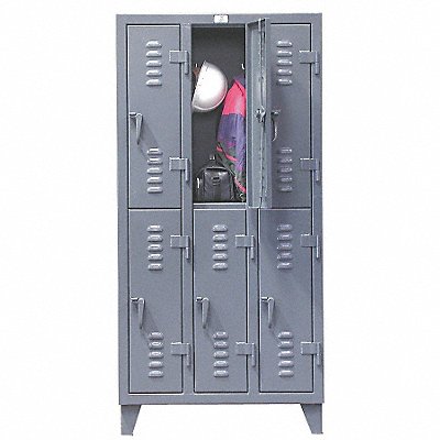 STRONG HOLD 36182TSL Locker 2x3Locker Dark Grey 78 x38 x18 Assm