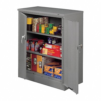 TENNSCO 4218DLXMGY Storage Cabinet 42 x36 x18 MdGry 2Shlv