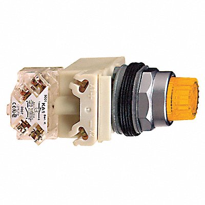 SCHNEIDER ELECTRIC 9001K2L38LYAH13 H6934 Illuminated Push Button Full Voltage Amber SPDT