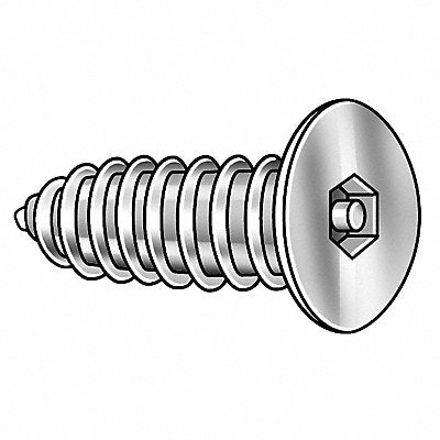 TAMPER-PRUF SCREW 51590 Screw Size #14 5/32 18-8SS 1.25 L PK25