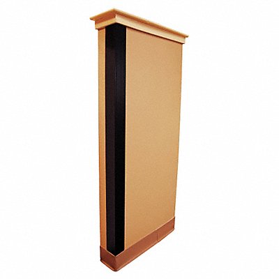 GRAINGER 5KZH6 G3651 Corner Guard Black 3x48 Adhesive